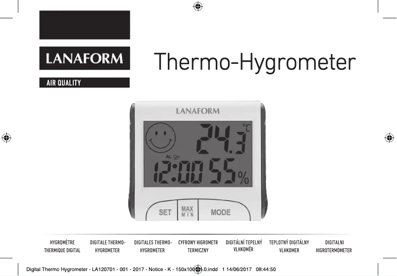 Image de la première page du manuel de l'appareil Thermo-Hygrometer