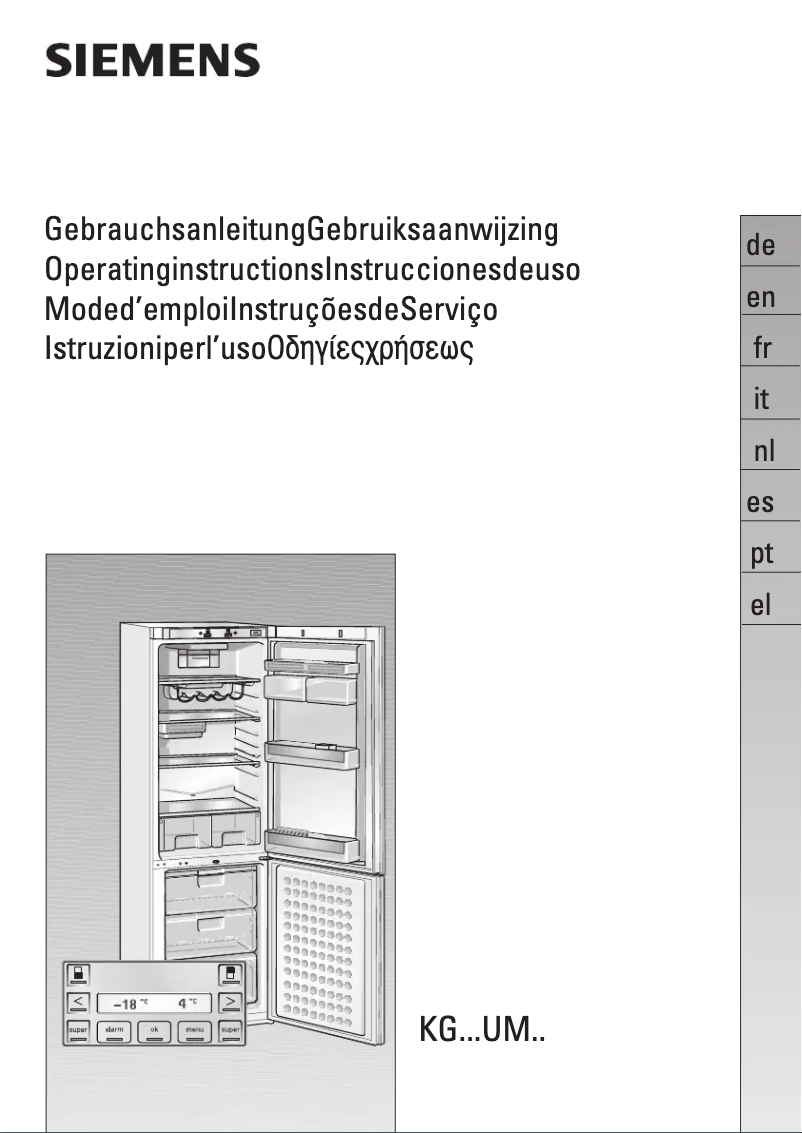 Page 1 de la notice Manuel utilisateur Siemens KG 34UM90