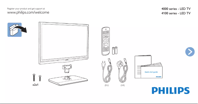 Page 1 de la notice Manuel utilisateur Philips 20PHK4109