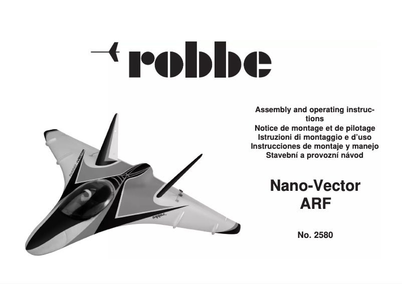 Page 1 de la notice Manuel utilisateur Robbe Nano-Vector