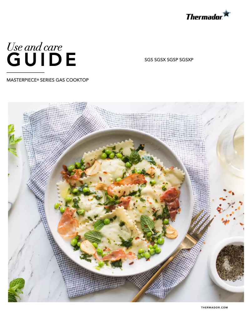 Image de la première page du manuel de l'appareil SGS365TS