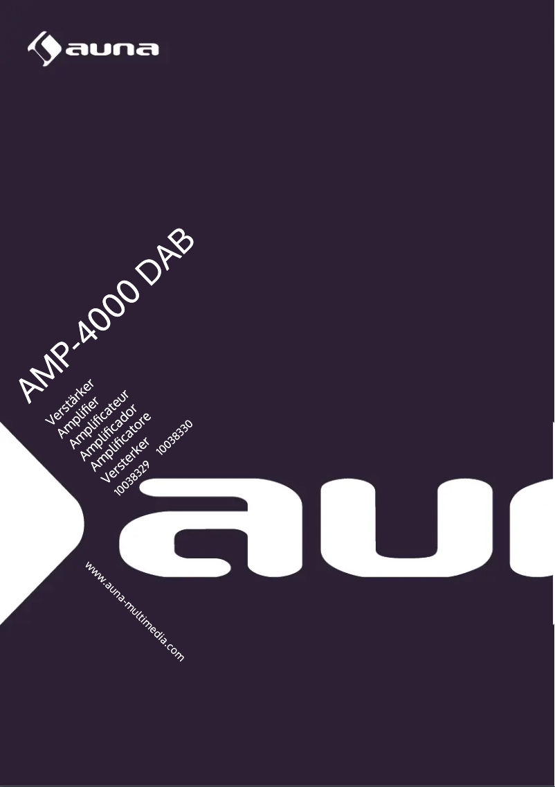 Page n°1 - Manuel utilisateur Auna AMP-4000 DAB