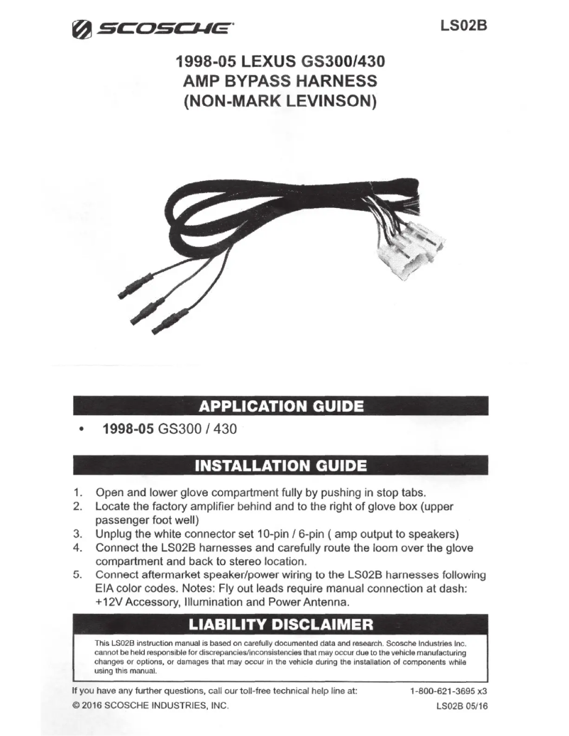 Page 1 de la notice Manuel utilisateur Scosche LS02B