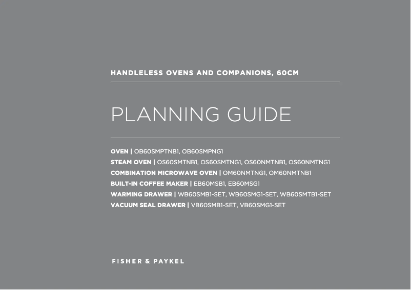 Page n°1 - Fiche technique Fisher & Paykel OS60SMTNG1