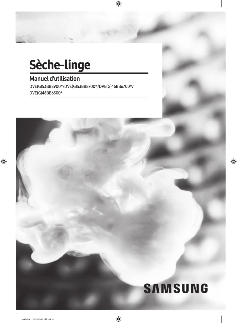 Page n°1 - Manuel utilisateur Samsung DVE53BB8700T