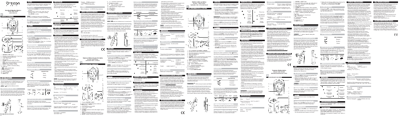 Page n°1 - Manuel utilisateur Oregon Scientific EB313HGN