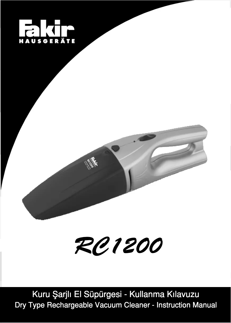 Image de la première page du manuel de l'appareil RC1200