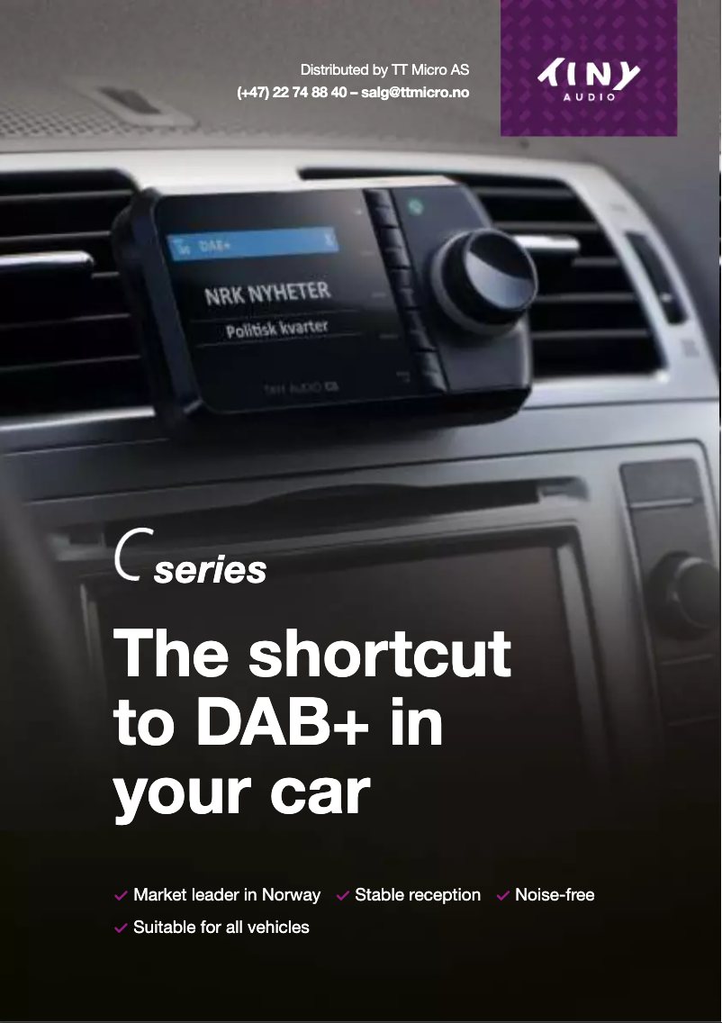 Page 1 de la notice Manuel utilisateur Tiny Audio C8