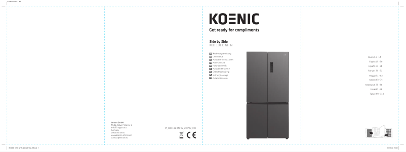 Page n°1 - Manuel utilisateur Koenic KDD 191 D NF IN