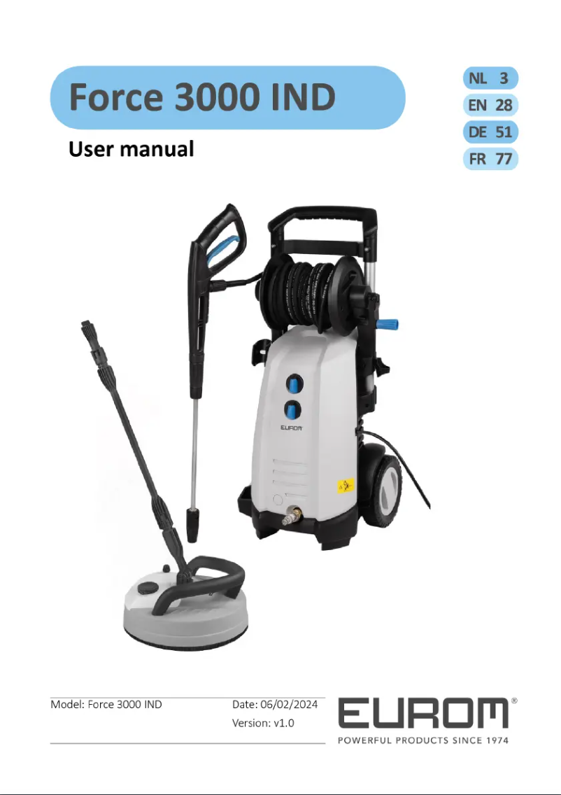 Image de la première page du manuel de l'appareil Force 3000IND