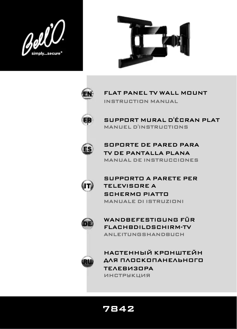 Page n°1 - Manuel utilisateur Bell'O 7842B