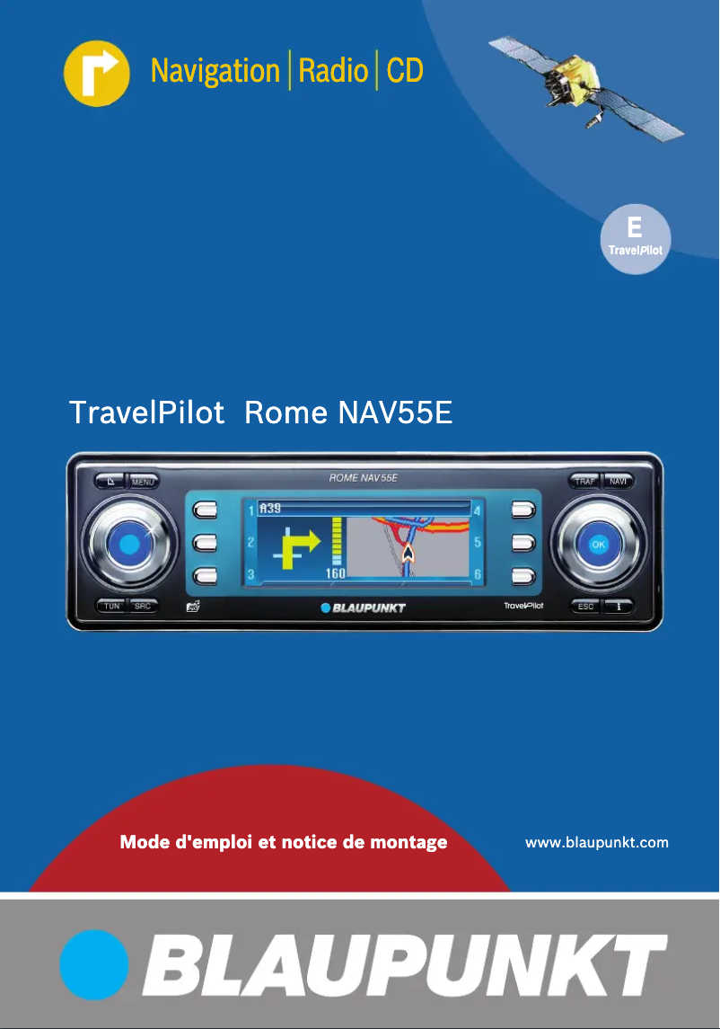 Page n°1 - Manuel utilisateur Blaupunkt TravelPilot Rome NAV55E