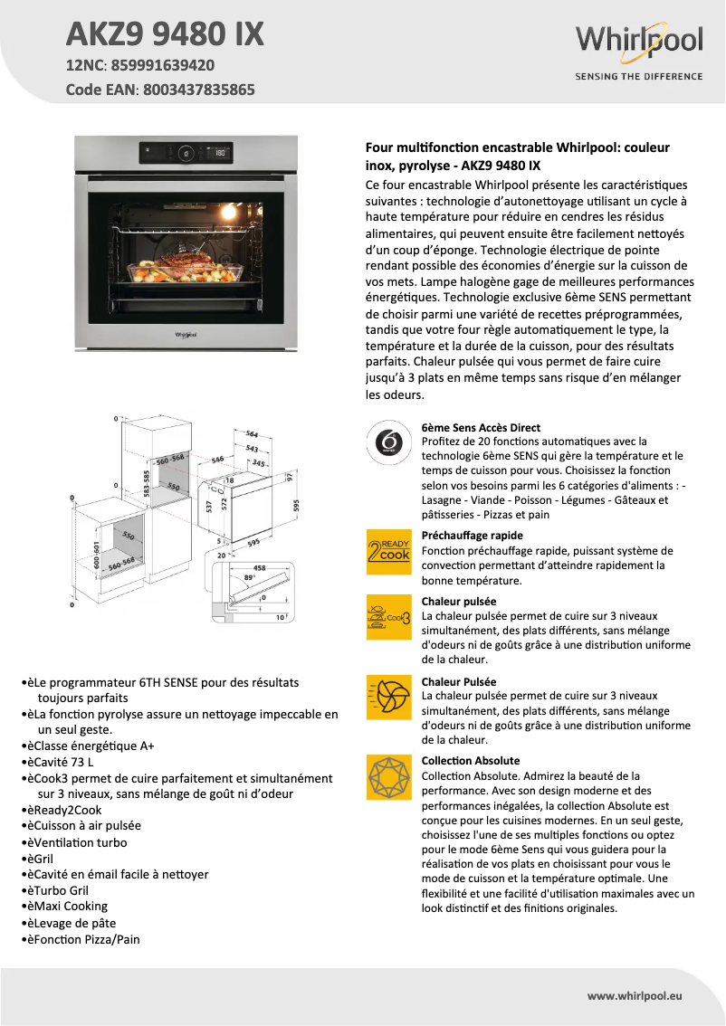 Image de la première page du manuel de l'appareil AKZ9 9480 IX