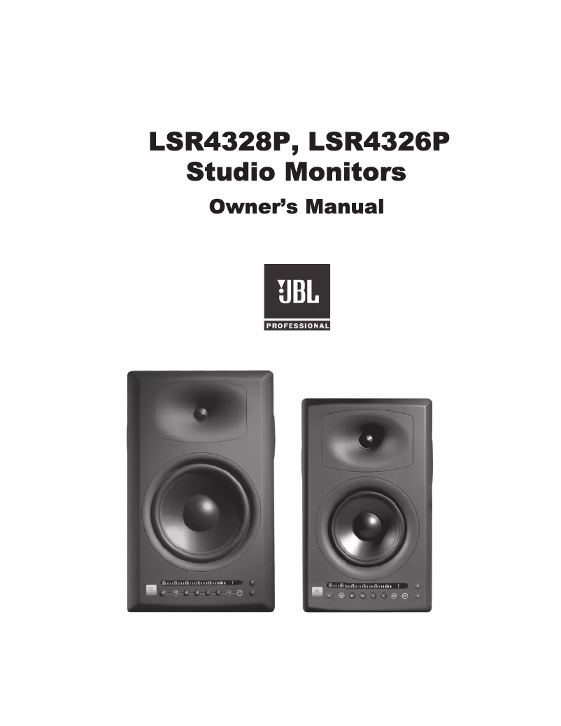 Page 1 de la notice Manuel utilisateur JBL LSR4328P