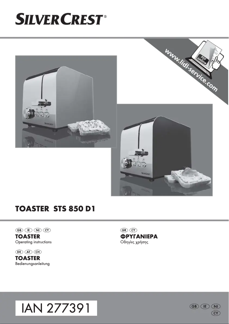 Page n°1 - Manuel utilisateur SilverCrest STS 850 D1