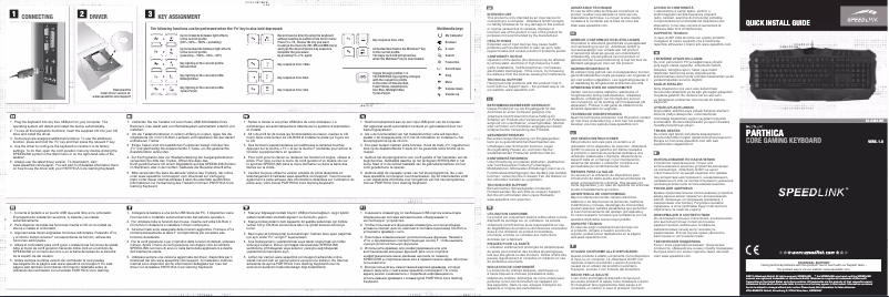 Page n°1 - Manuel utilisateur Speed-Link Parthica Core