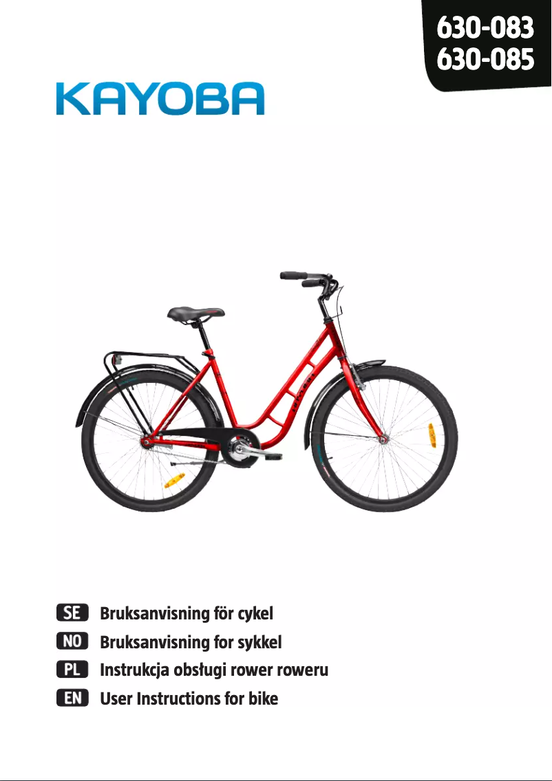 Página 1 del manual Manual de usuario Kayoba Swan 630-085