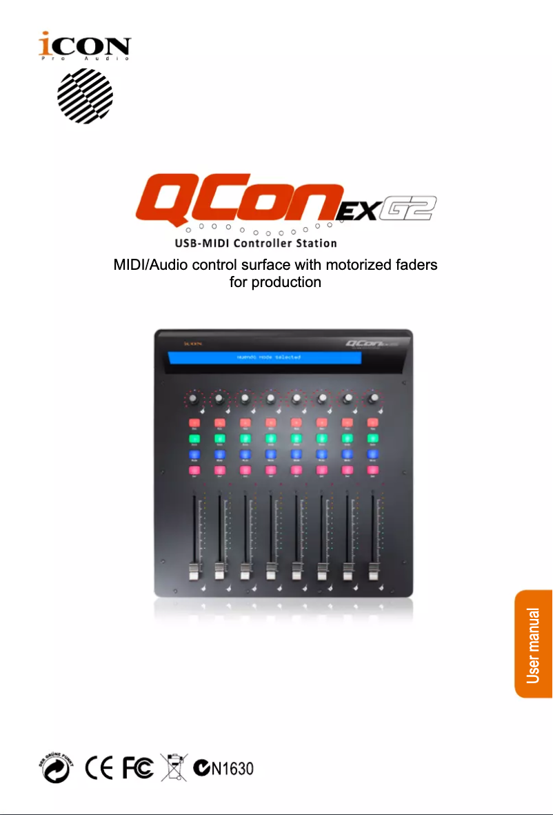 Page n°1 - Manuel utilisateur icon QCon EX G2