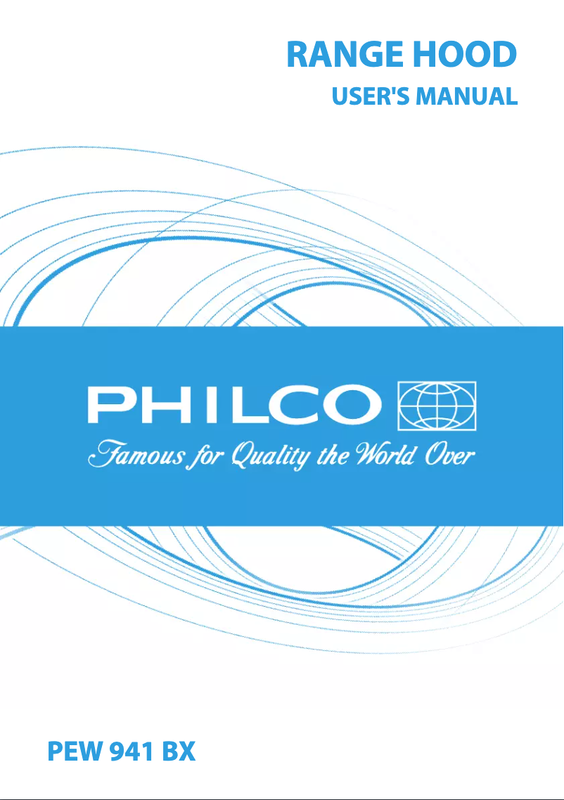 Page n°1 - Manuel utilisateur Philco PEW 941 BX