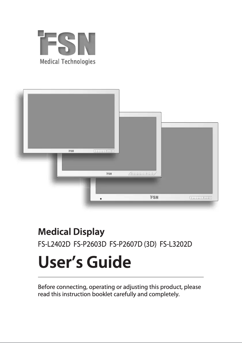 Page 1 de la notice Manuel utilisateur FSN FS-L3202D