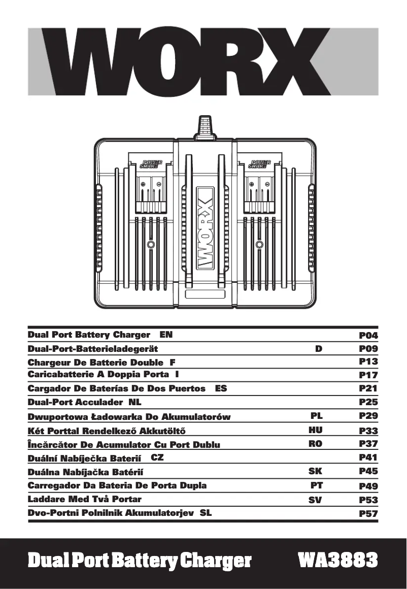 Image de la première page du manuel de l'appareil WA3883