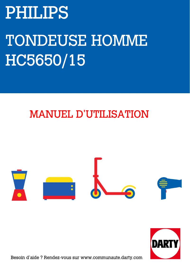 Image de la première page du manuel de l'appareil Series 5000 HC5650