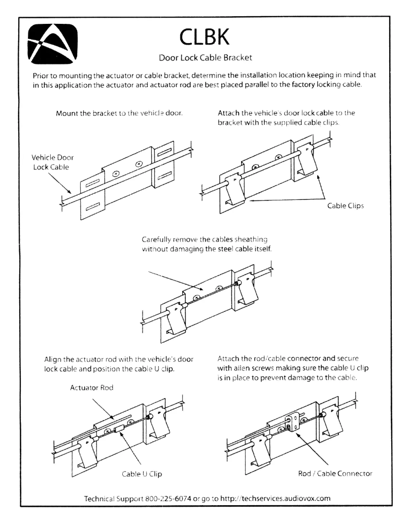 Page 1 de la notice Manuel utilisateur Code Alarm CLBK