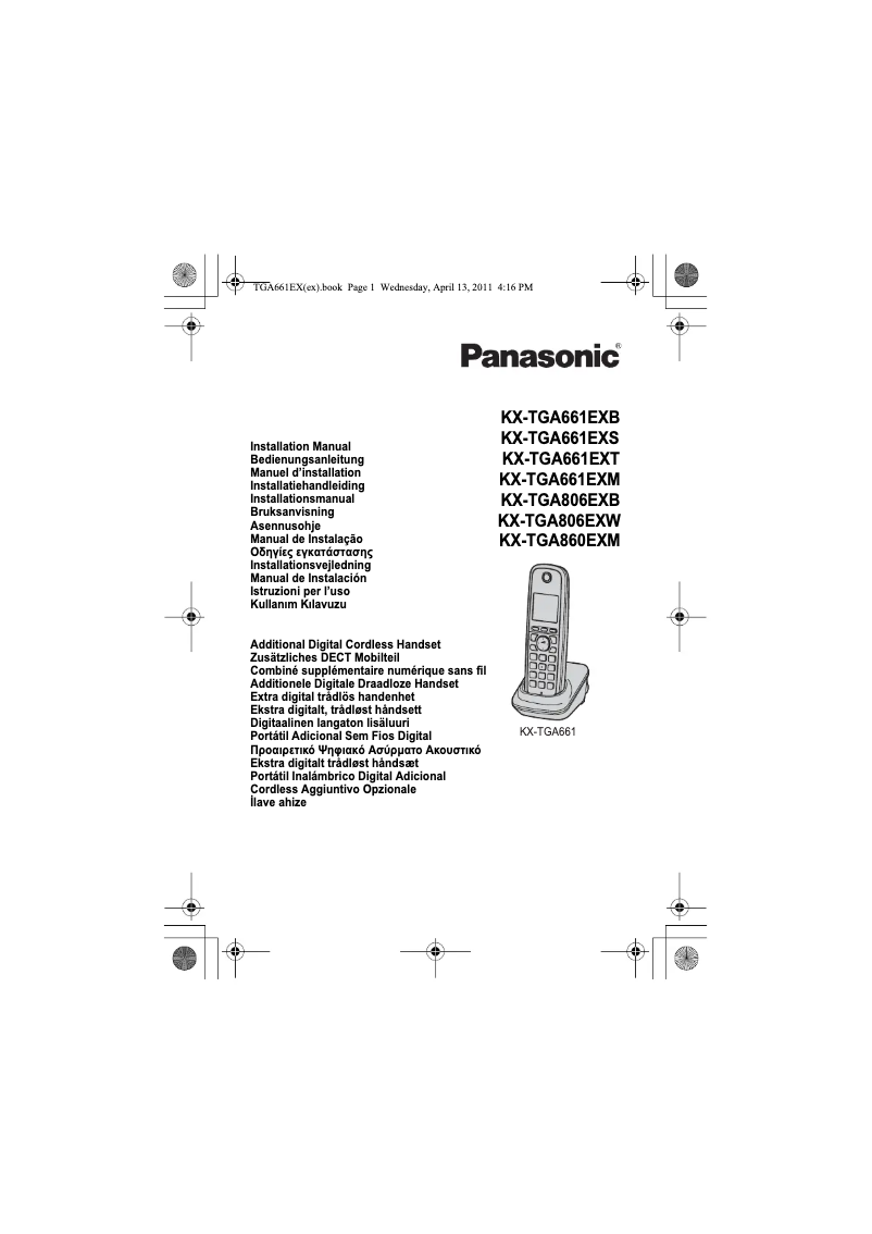 Página 1 del manual Manual de usuario Panasonic KX-TGA661EXM