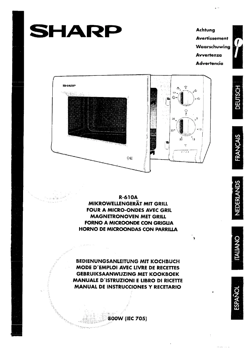 Image de la première page du manuel de l'appareil R-610A