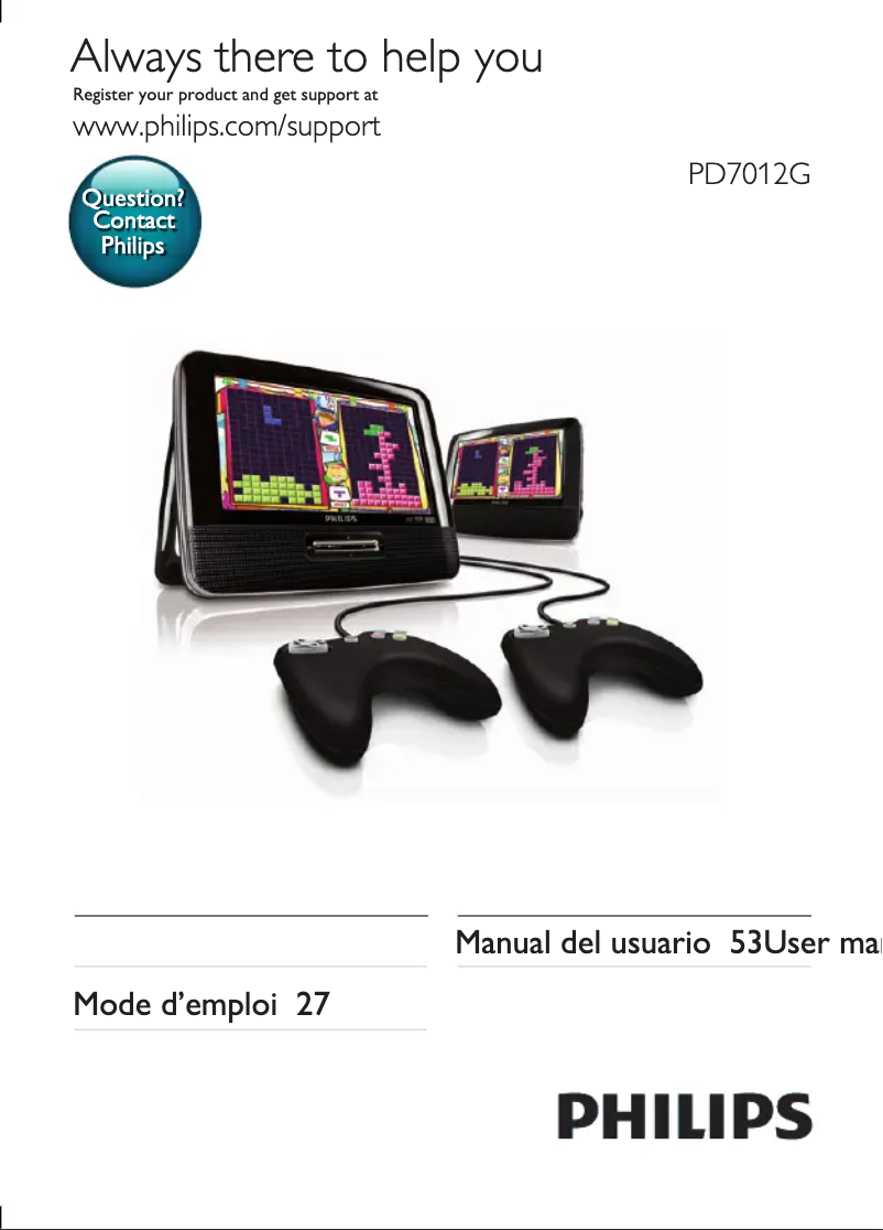 Imagen de la primera página del manual del dispositivo PD7012G