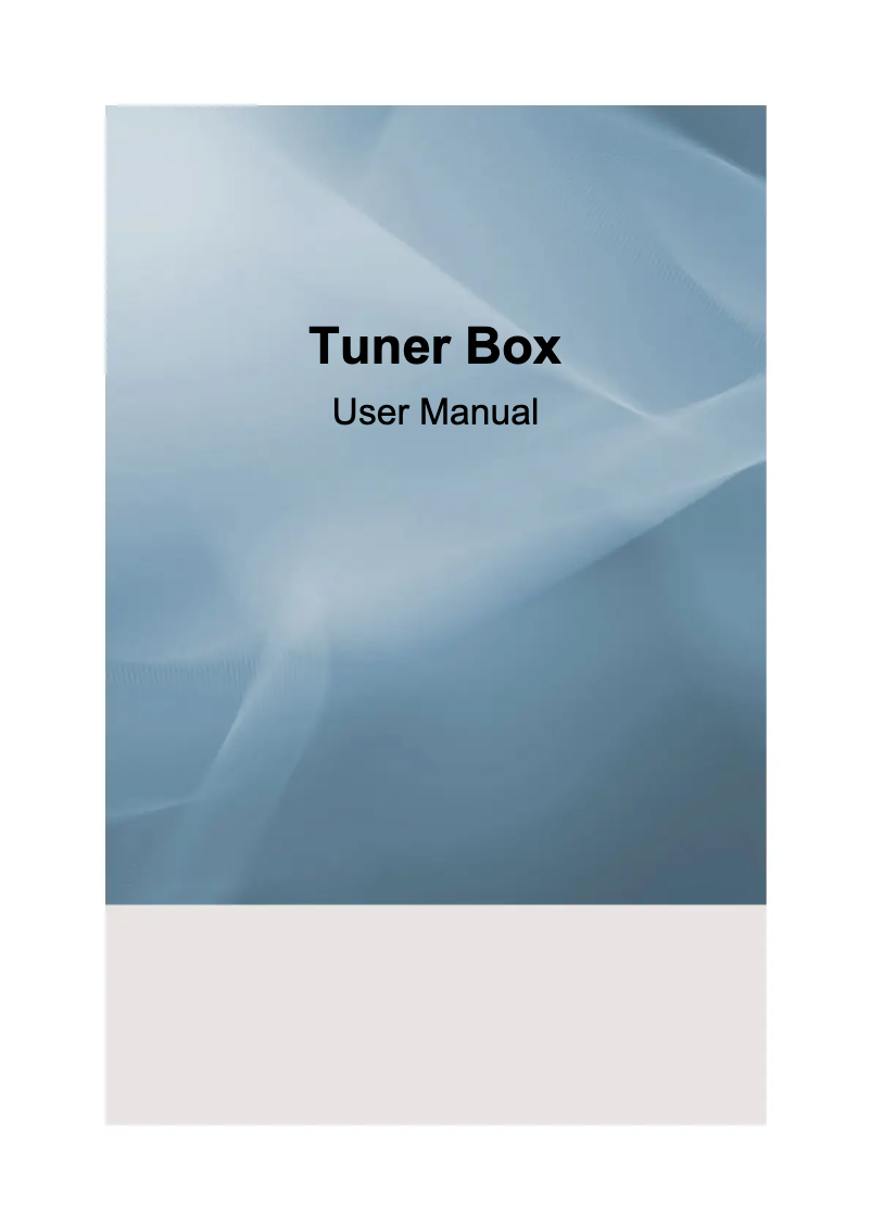 Page n°1 - Manuel utilisateur Samsung SBB-NT