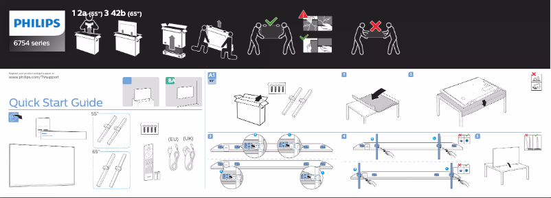 Imagen de la primera página del manual del dispositivo 65PUS6754