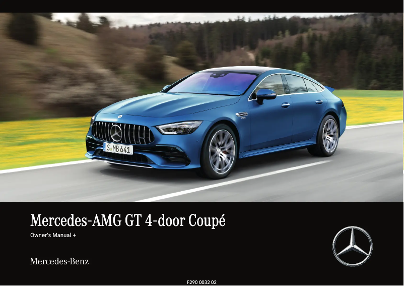 Page 1 de la notice Manuel utilisateur Mercedes-Benz AMG GT (2024)