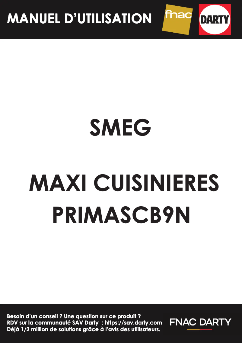 Página 1 del manual Manual de usuario Smeg PRIMASCB9N