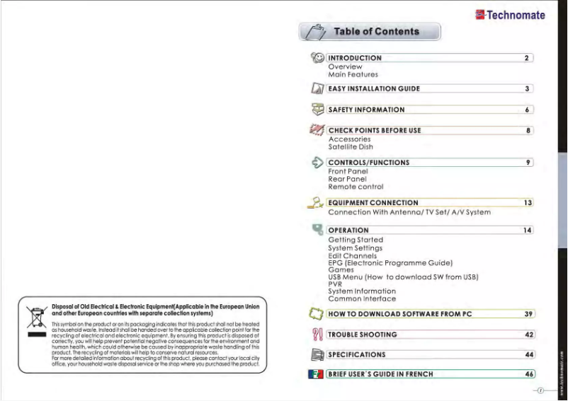 Image de la première page du manuel de l'appareil TM-5200 D M2 Super+