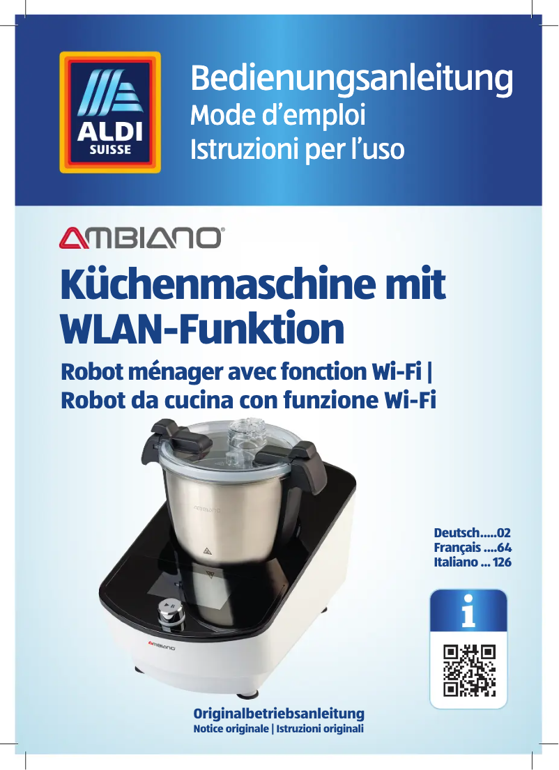 Page n°1 - Manuel utilisateur Ambiano GT-SF-KMW-02