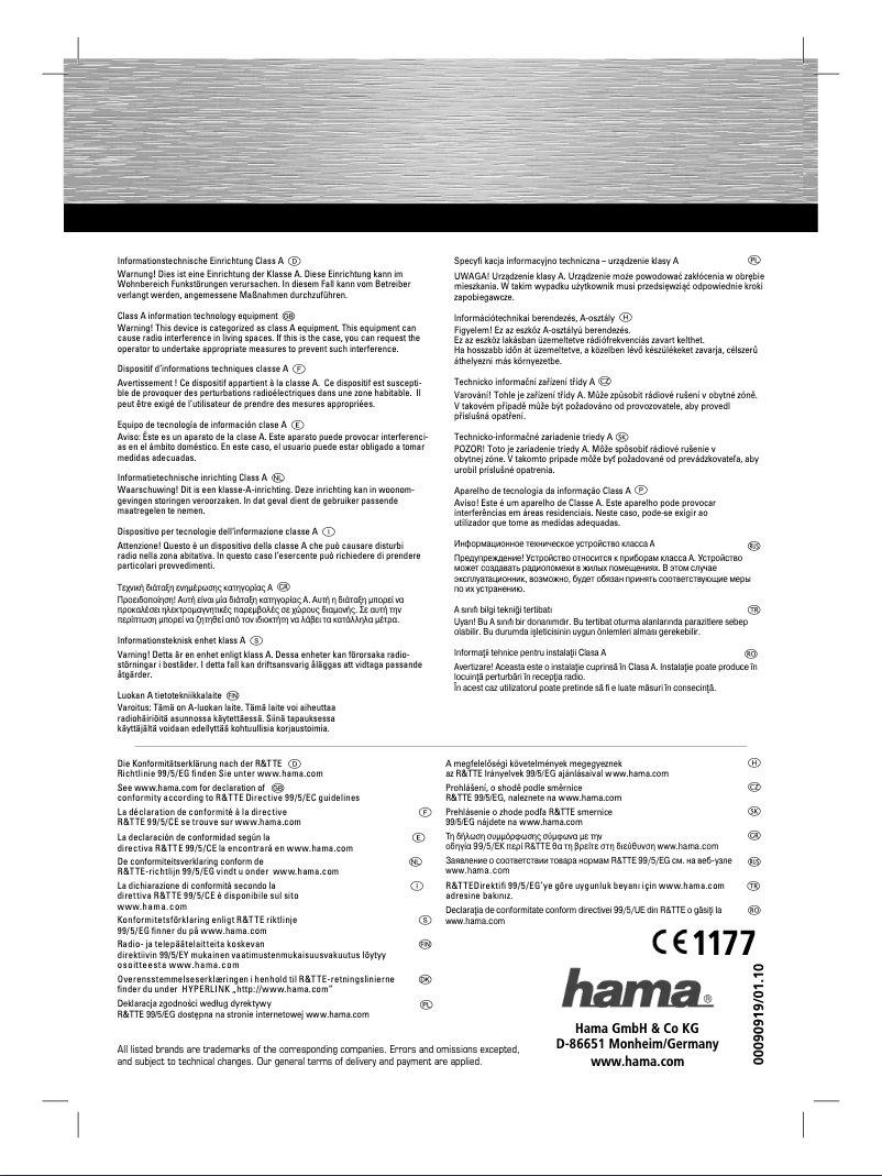 Image de la première page du manuel de l'appareil Premium 00090919