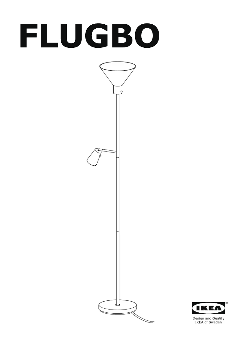 Page 1 de la notice Manuel utilisateur Ikea FLUGBO 805.083.49