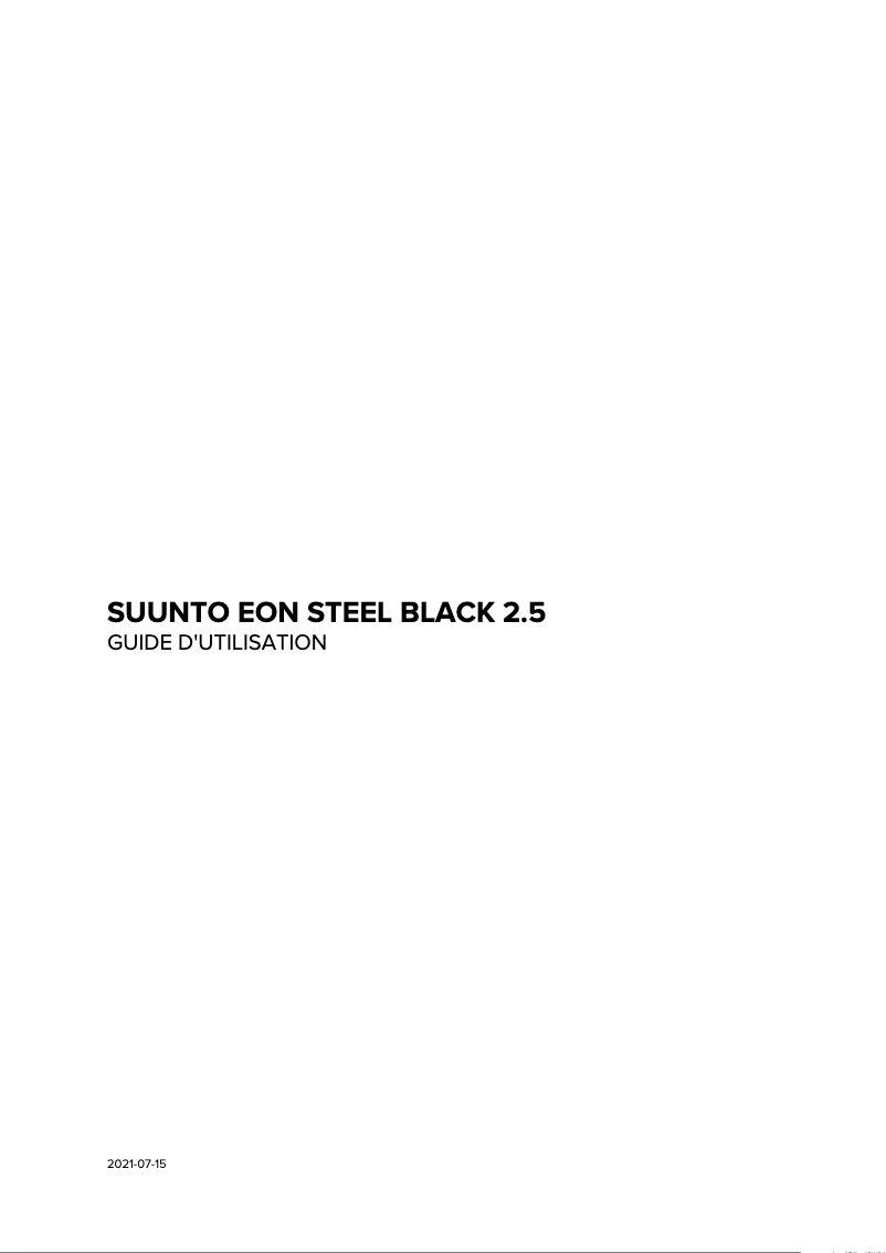 Página 1 del manual Manual de usuario Suunto EON Steel Black
