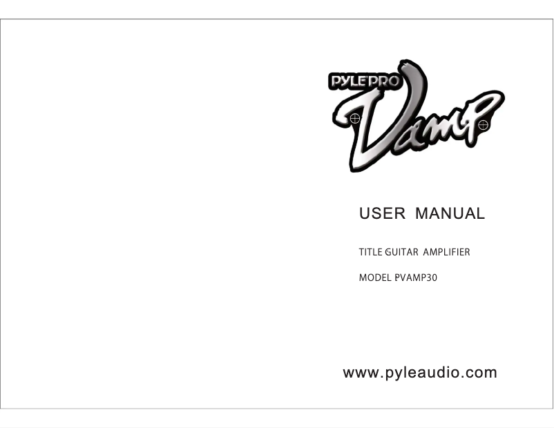 Page 1 de la notice Manuel utilisateur Pyle PVAMP30