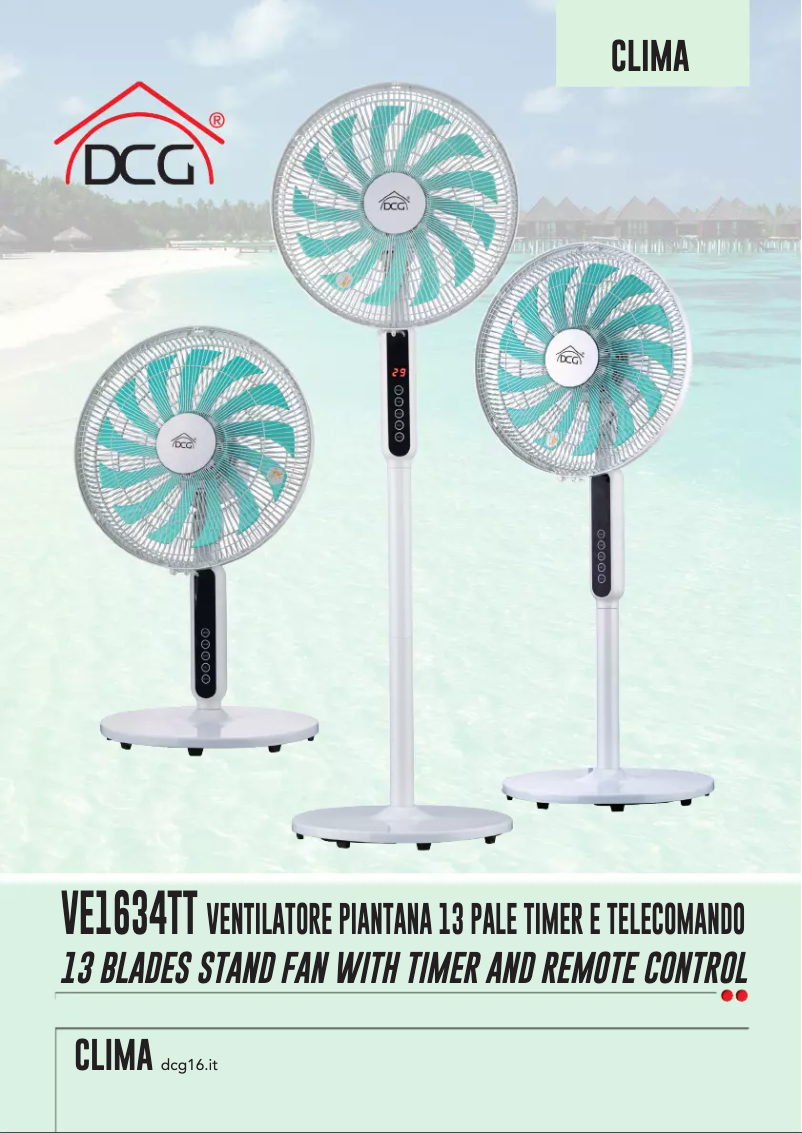 Página 1 del manual Manual de usuario DCG VE1634TT