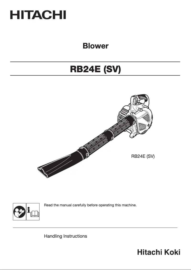 Page 1 de la notice Manuel utilisateur Hitachi RB 24E(SV)