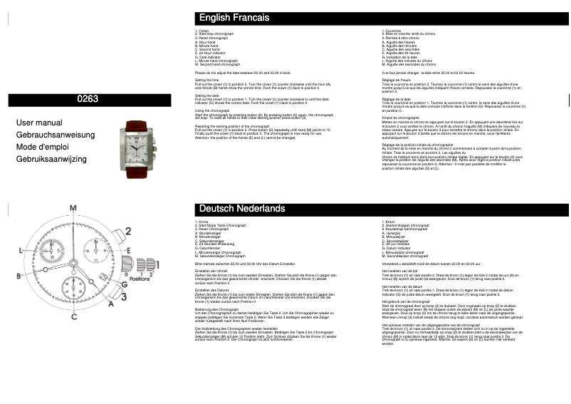 Page 1 de la notice Manuel utilisateur Davis 0263