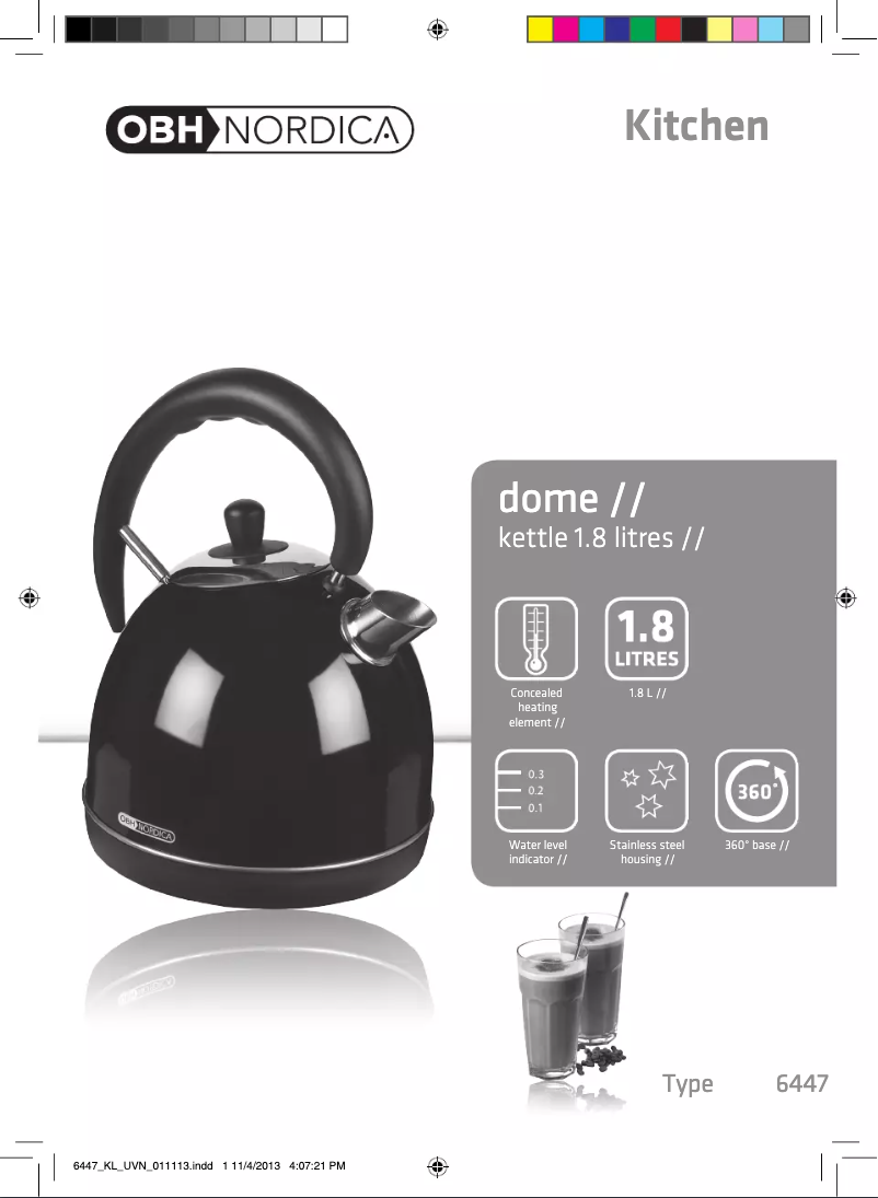 Imagen de la primera página del manual del dispositivo Dome 6447