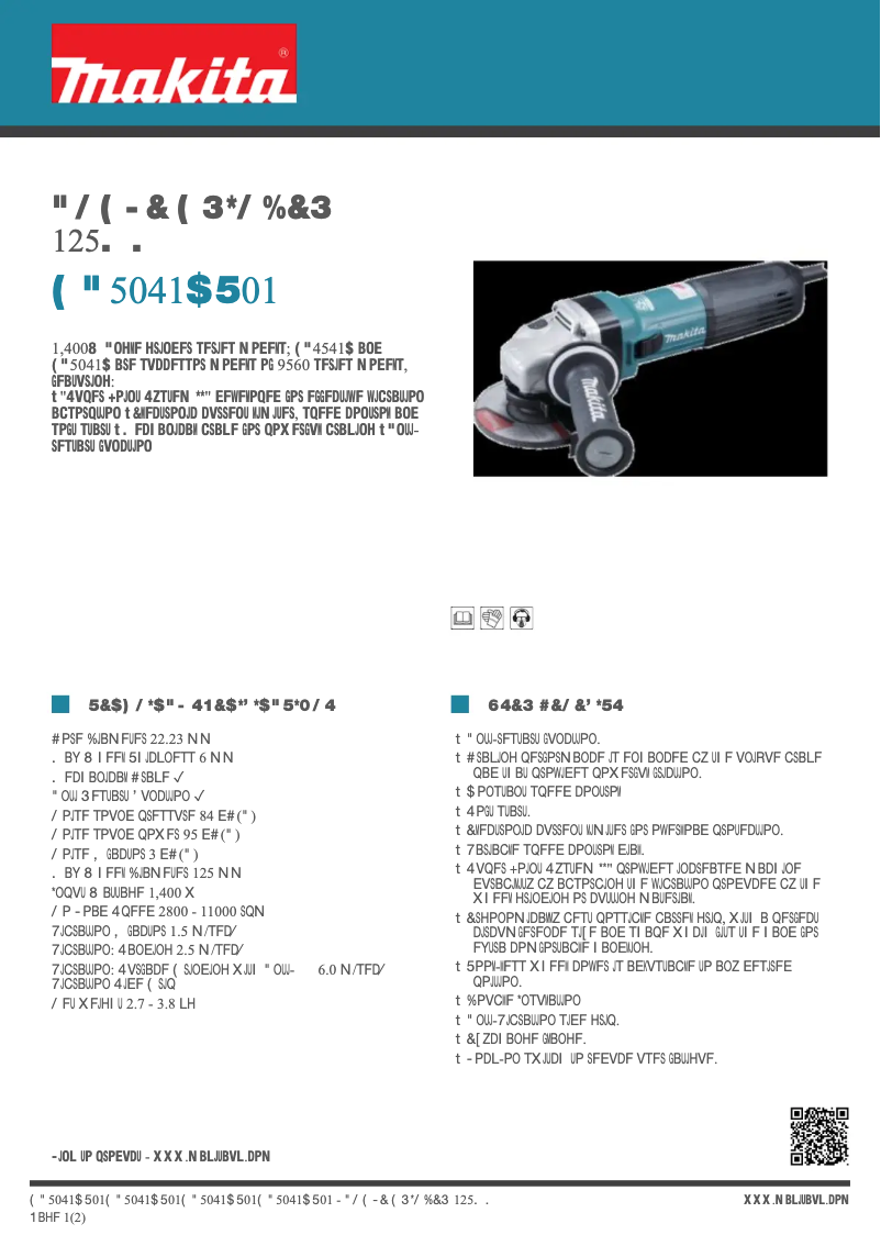 Image de la première page du manuel de l'appareil GA5041CT01