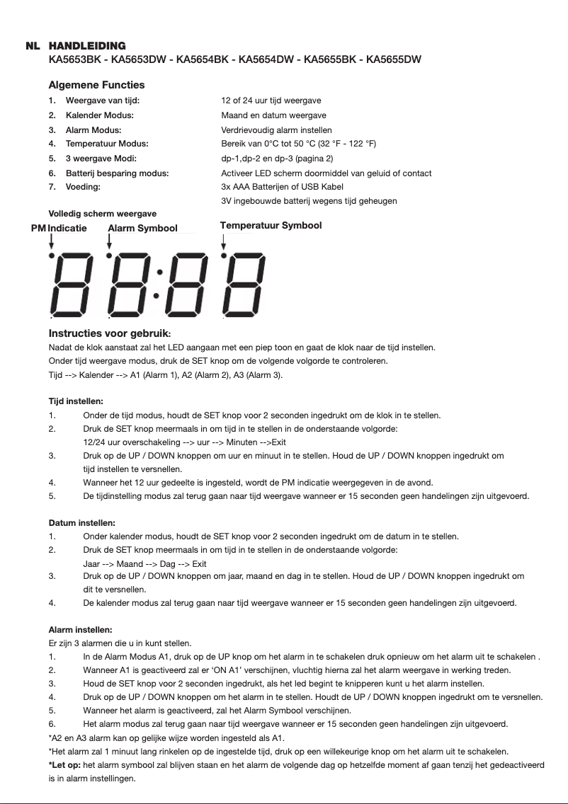 Image de la première page du manuel de l'appareil Cube KA5653BK