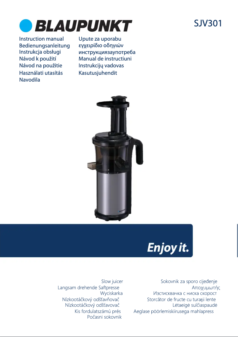 Page n°1 - Mode d'emploi Blaupunkt SJV301