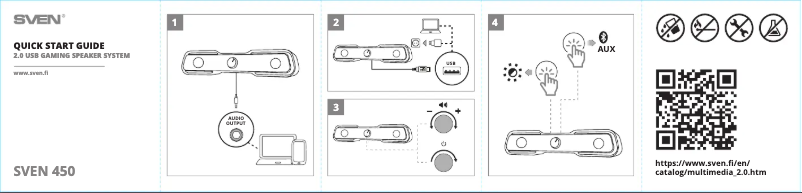 Page 1 de la notice Guide de démarrage rapide Sven 450