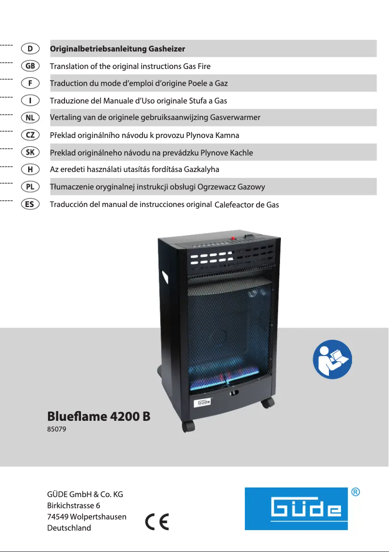 Image de la première page du manuel de l'appareil Blueflame 4200 B