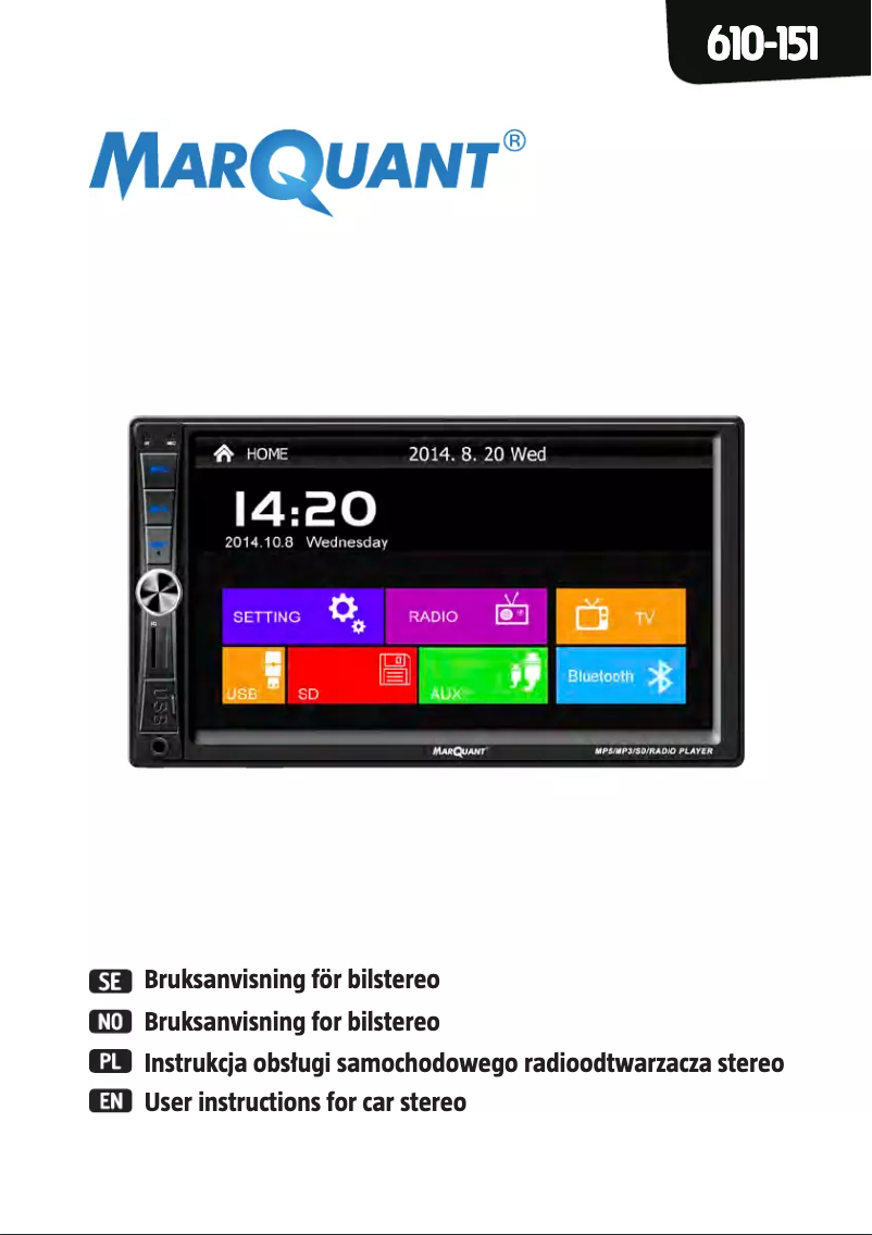 Página 1 del manual Manual de usuario Marquant 610-151